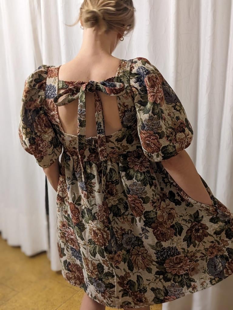 Robe babydoll vintage Cottage Core avec poches !, Enlèvement ou Envoi, Beige
