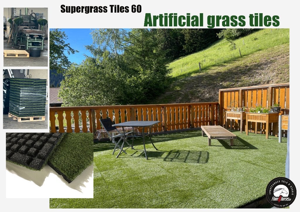 Dalles de terrasses gazon synthétique, Enlèvement, Neuf, Synthétique