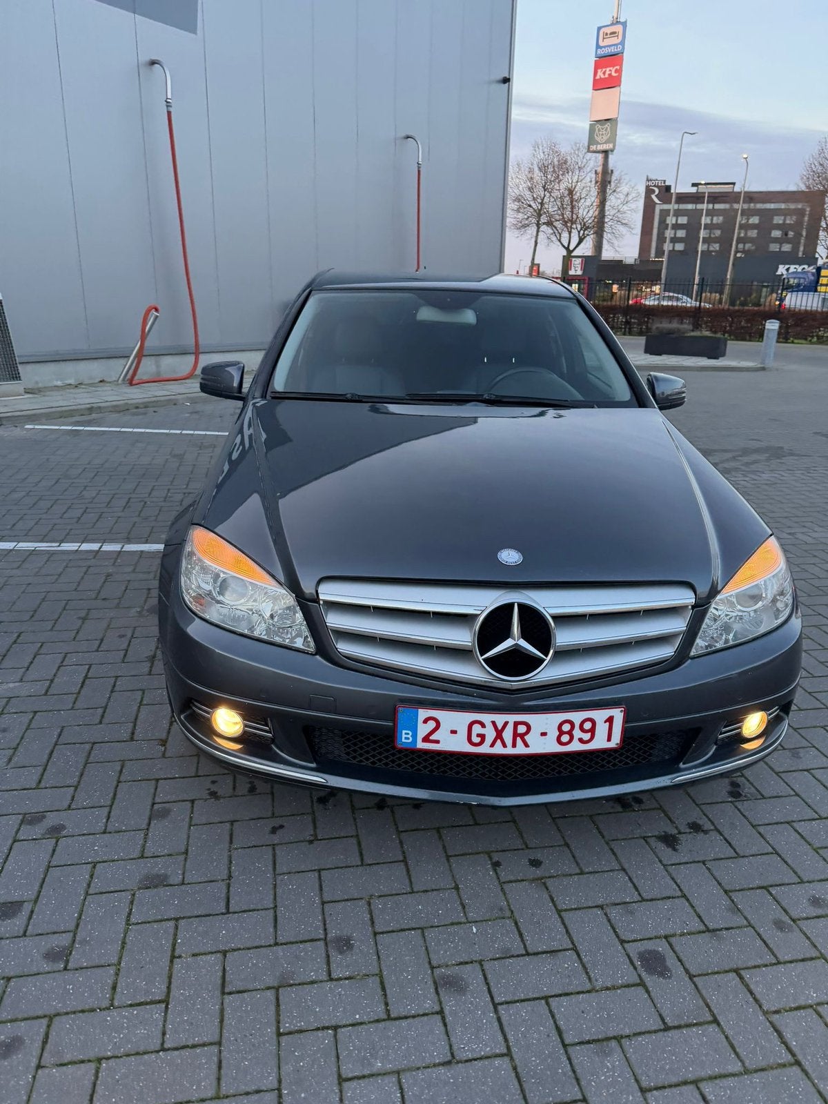 Mercedes C200 | 2.2 diesel, Auto's, Lichtmetalen velgen, Dealer onderhouden, Zwart, Leder en Stof