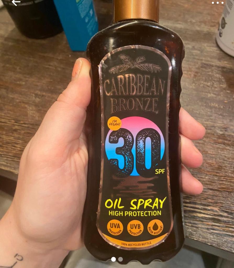 Carribean bronze 30 oil spray 200ml, Handtassen en Accessoires, Uiterlijk | Lichaamsverzorging, Ophalen, Nieuw, Zonnebrand of After Sun