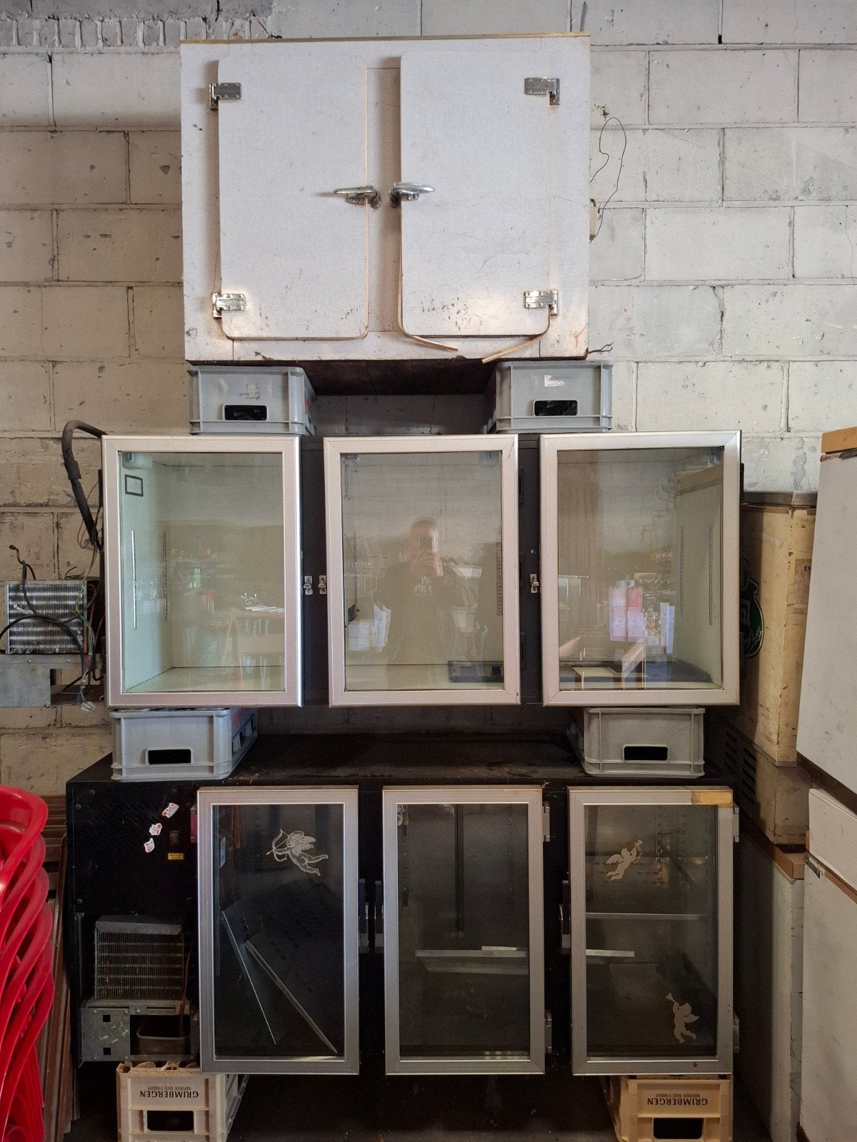 3 koel toog frigo's niet werkend, Ophalen