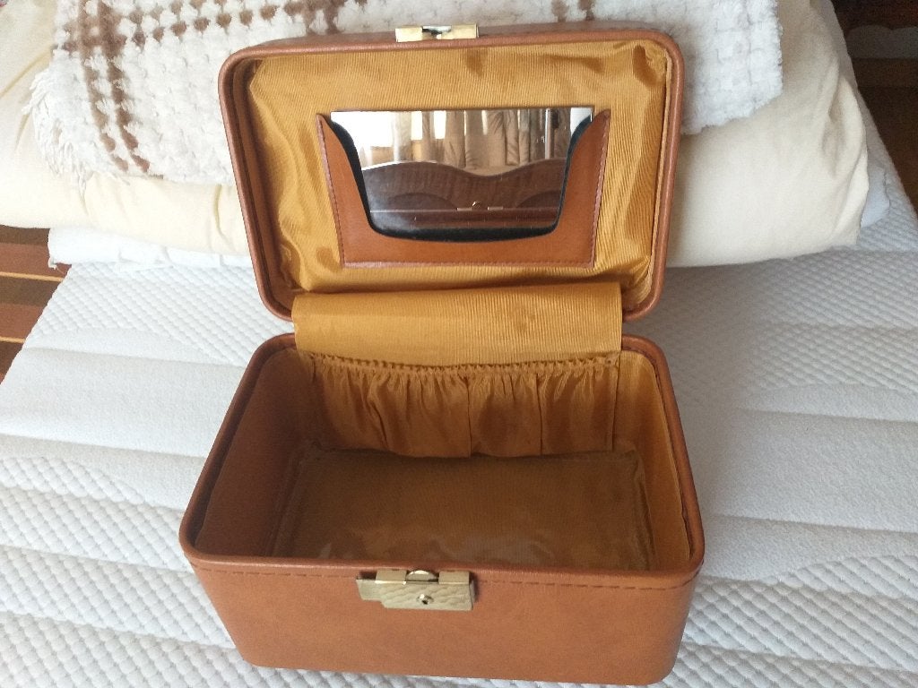 beautycase, Bijoux, Sacs & Beauté, Boîtes de maquillage & Beauty case, Softcase, Comme neuf, Enlèvement, Avec miroir(s)