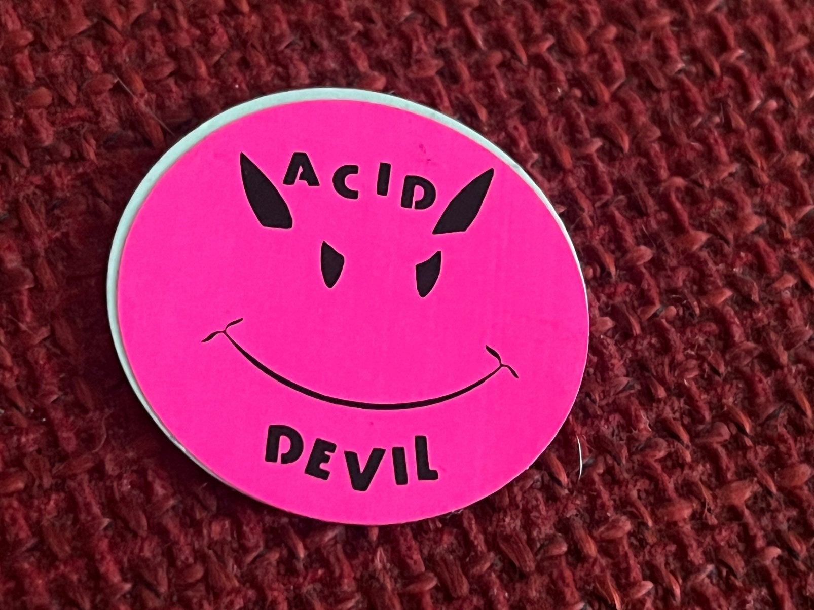 New Beat acid house sticker - acid devil, CD & DVD, Vinyles | Dance & House, Enlèvement ou Envoi, Comme neuf, House