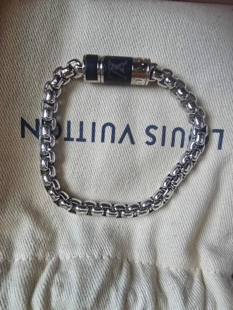 Bracelet Louis Vuitton pour homme Nouveau, Enlèvement ou Envoi, Neuf, Argent