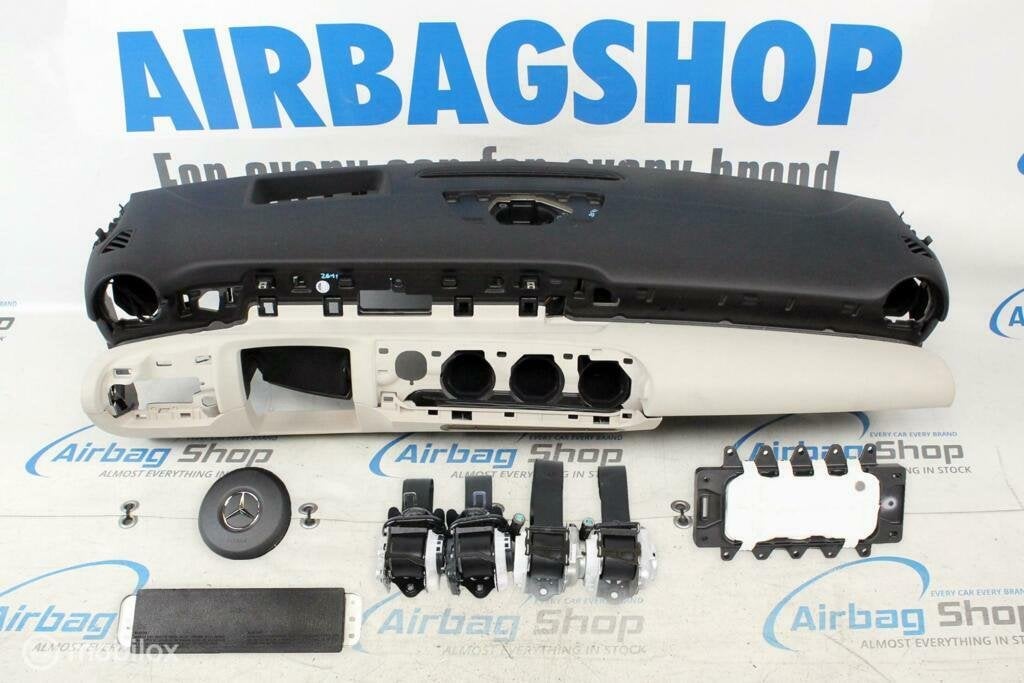 Airbag kit Tableau de bord noir/beige Mercedes A klasse W177, Autos : Pièces & Accessoires, Enlèvement ou Envoi, Utilisé
