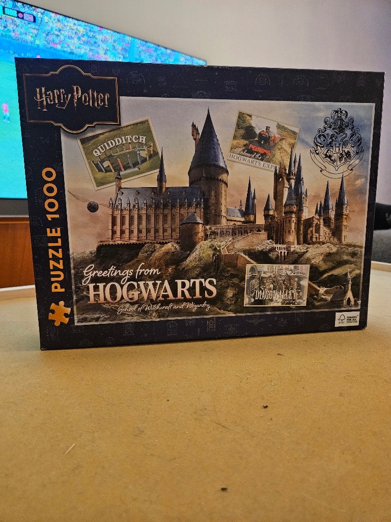 Harry Potter puzzel 1000 St 1 stukje mist, Enlèvement ou Envoi, 500 à 1500 pièces, Utilisé, Puzzle