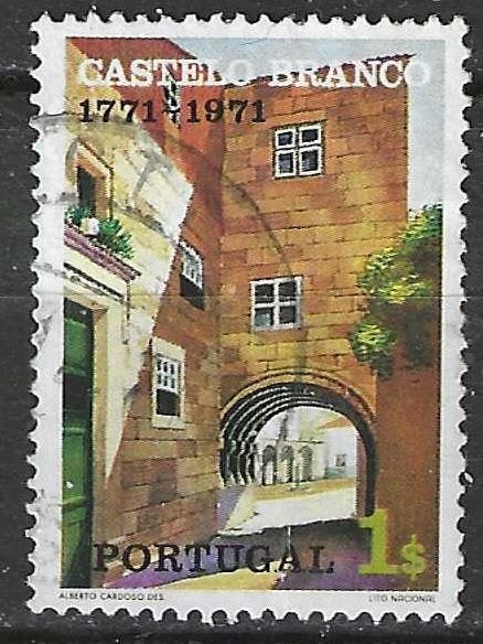 Portugal 1971 - Yvert 1123 - Stad Castelo Branco (ST), Postzegels en Munten, Postzegels | Europa | Overig, Gestempeld, Portugal