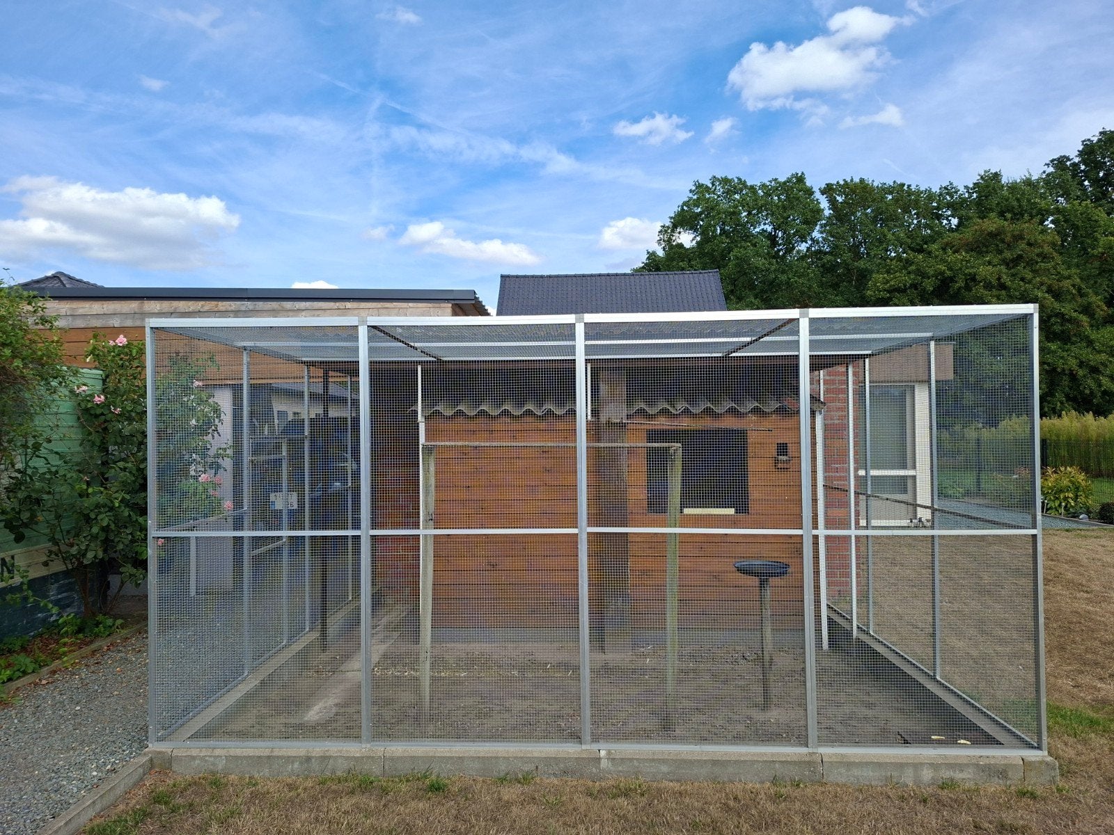 Grote volière - Zogoed als nieuw, Dieren en Toebehoren, Vogels | Hokken en Kooien, Ophalen, Zo goed als nieuw, Aluminium, Volière