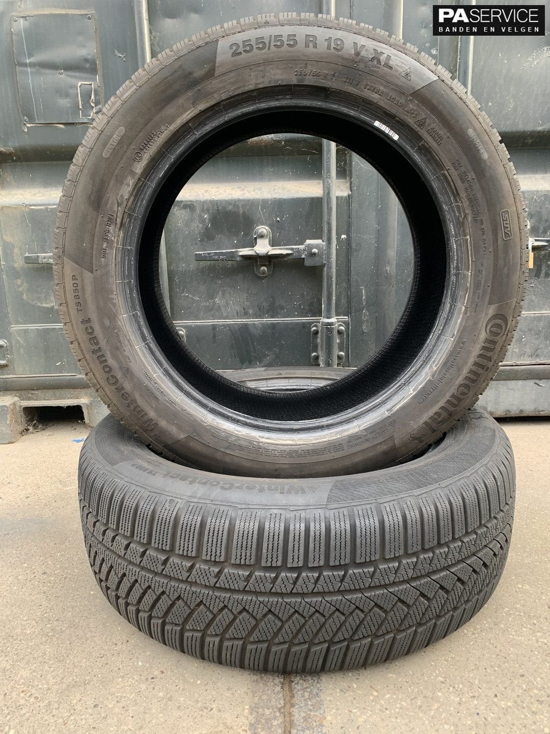 2x Continental 255 55 19 winterbanden met 7.8mm, Auto-onderdelen, Banden en Velgen, Gebruikt, Velg(en), -, -