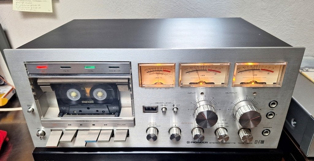 Vintage Pioneer CT-F700 cassettespeler in topstaat !, Audio, Tv en Foto, Cassettedecks, Ophalen, Enkel, Overige merken, Tape counter