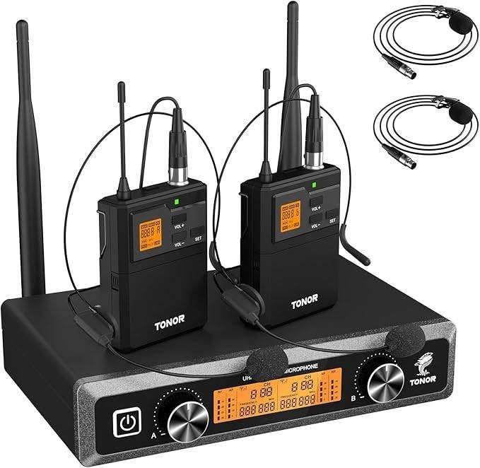 TONOR draadloze draadloze microfoon set TW821, Muziek en Instrumenten, Microfoons, Ophalen of Verzenden, Zo goed als nieuw, Zangmicrofoon
