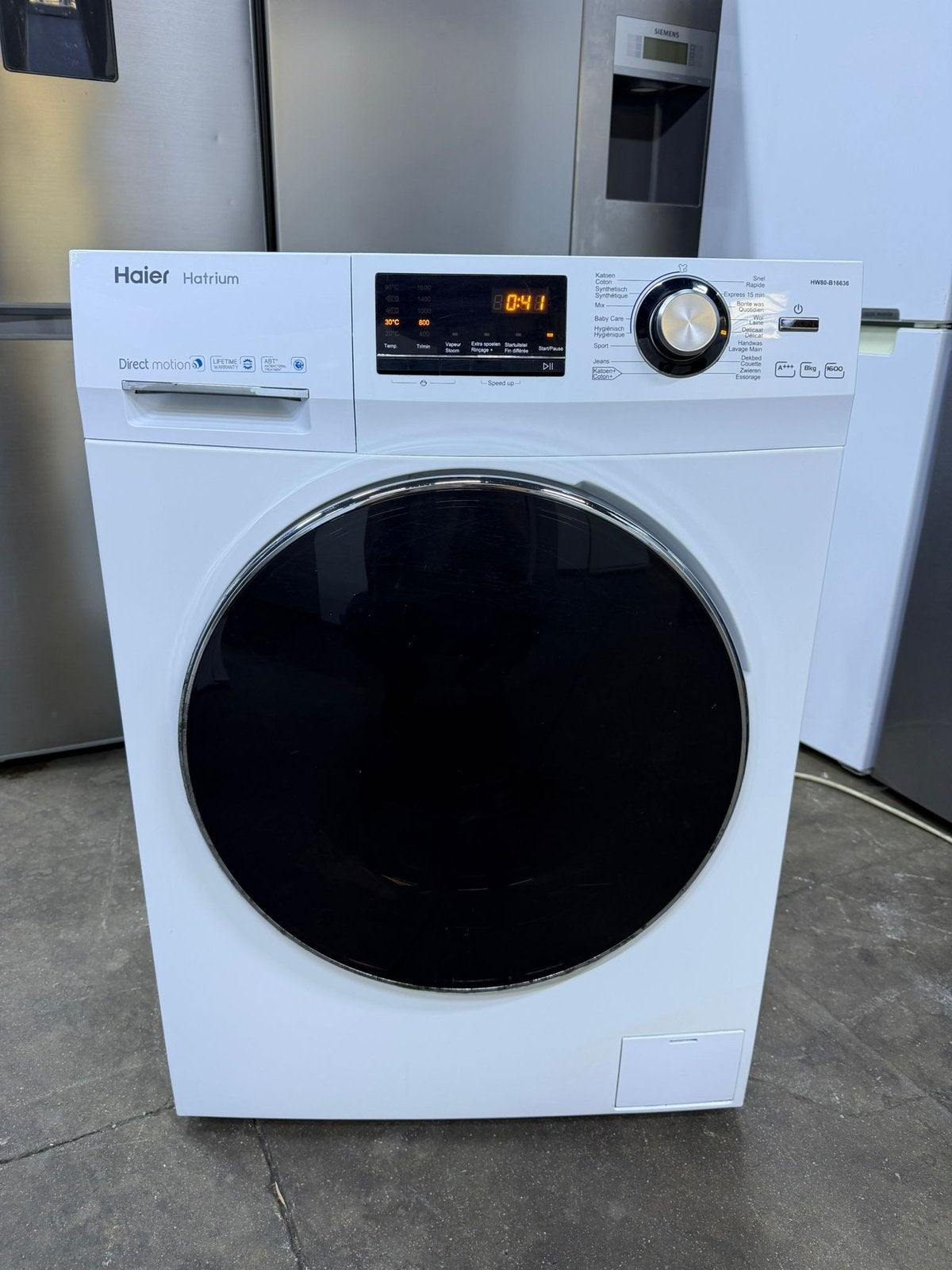 Wasmachine Haier A+++ 8 kg met GARANTIE, Elektronische apparatuur, Wasmachines, Ophalen, Zo goed als nieuw