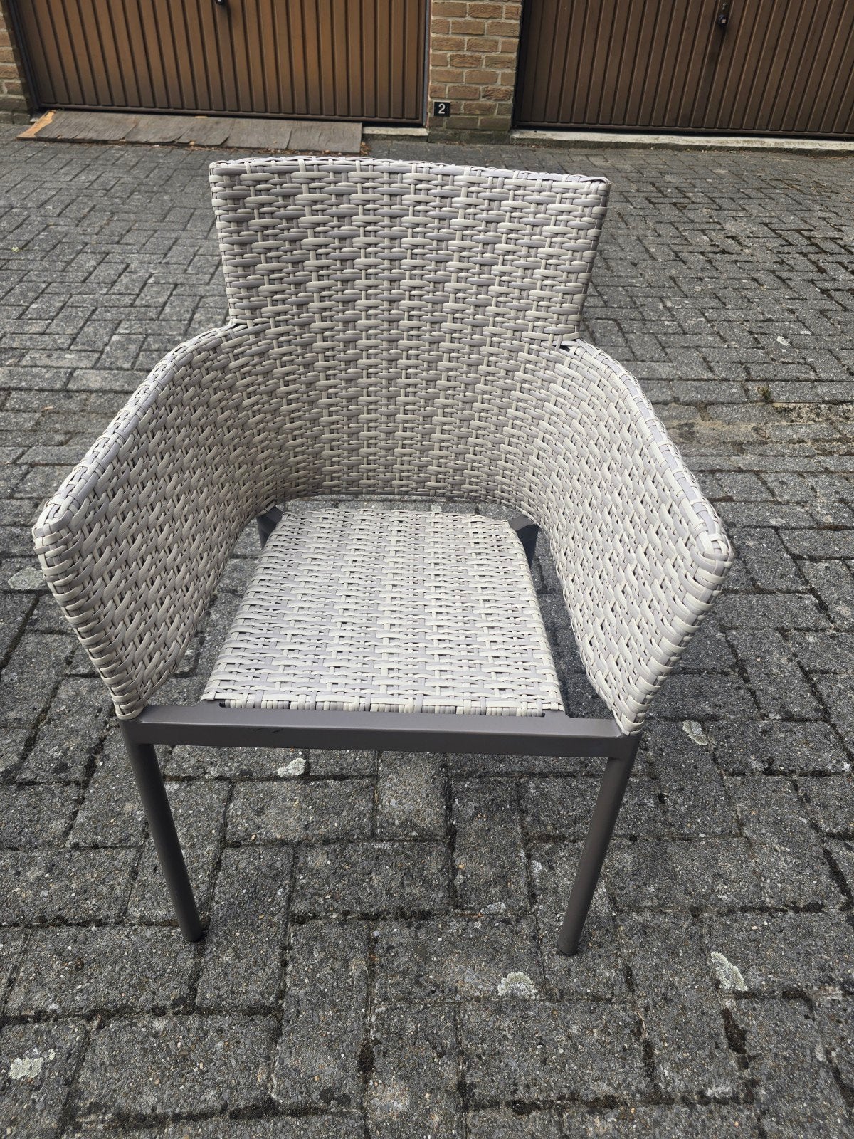 terrasstoelen 6 stuks, Tuin en Terras, Ophalen, Zo goed als nieuw, Stapelbaar