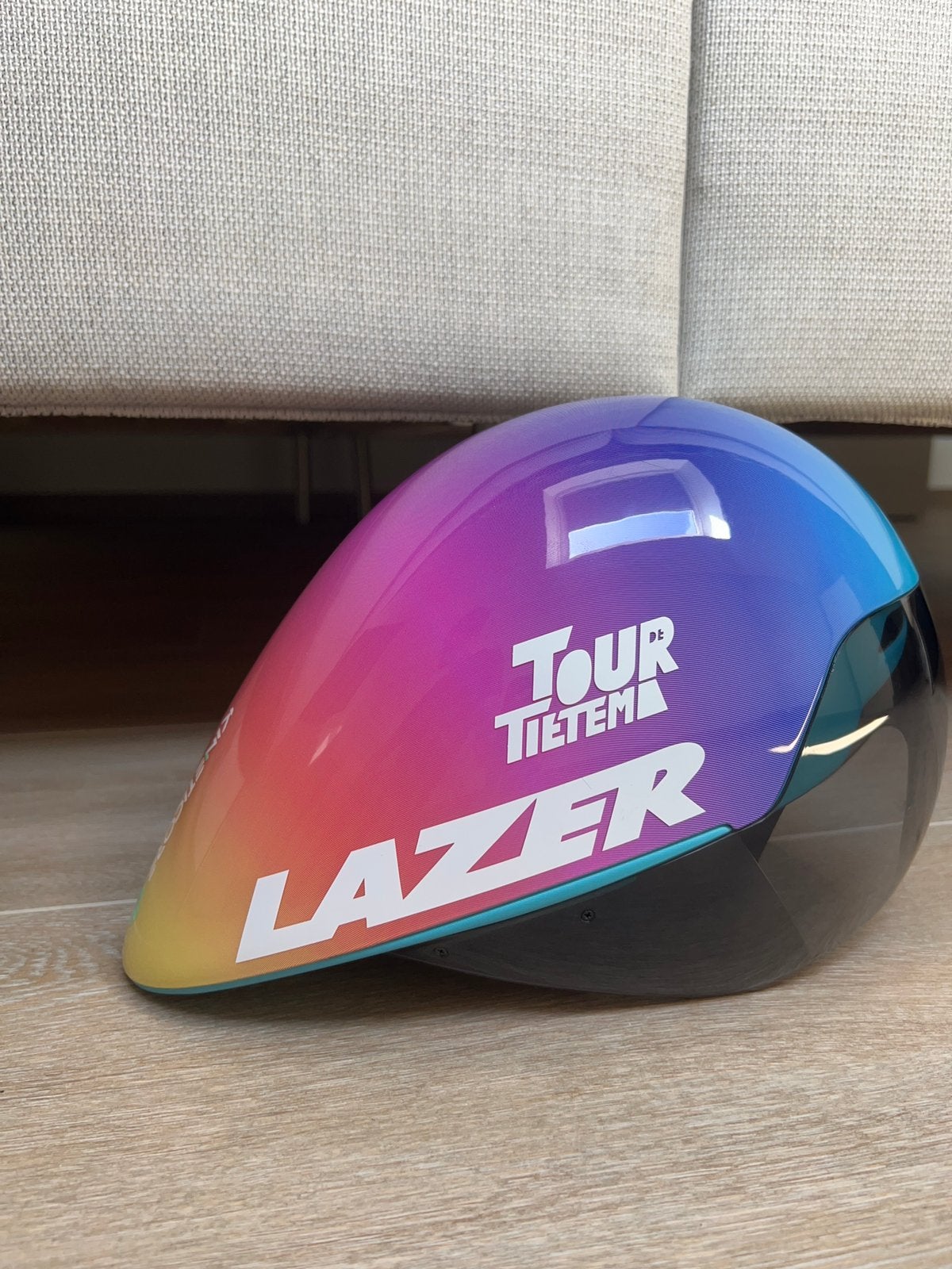 Tour de tietema tijdrit helm, Ophalen, Zo goed als nieuw, S