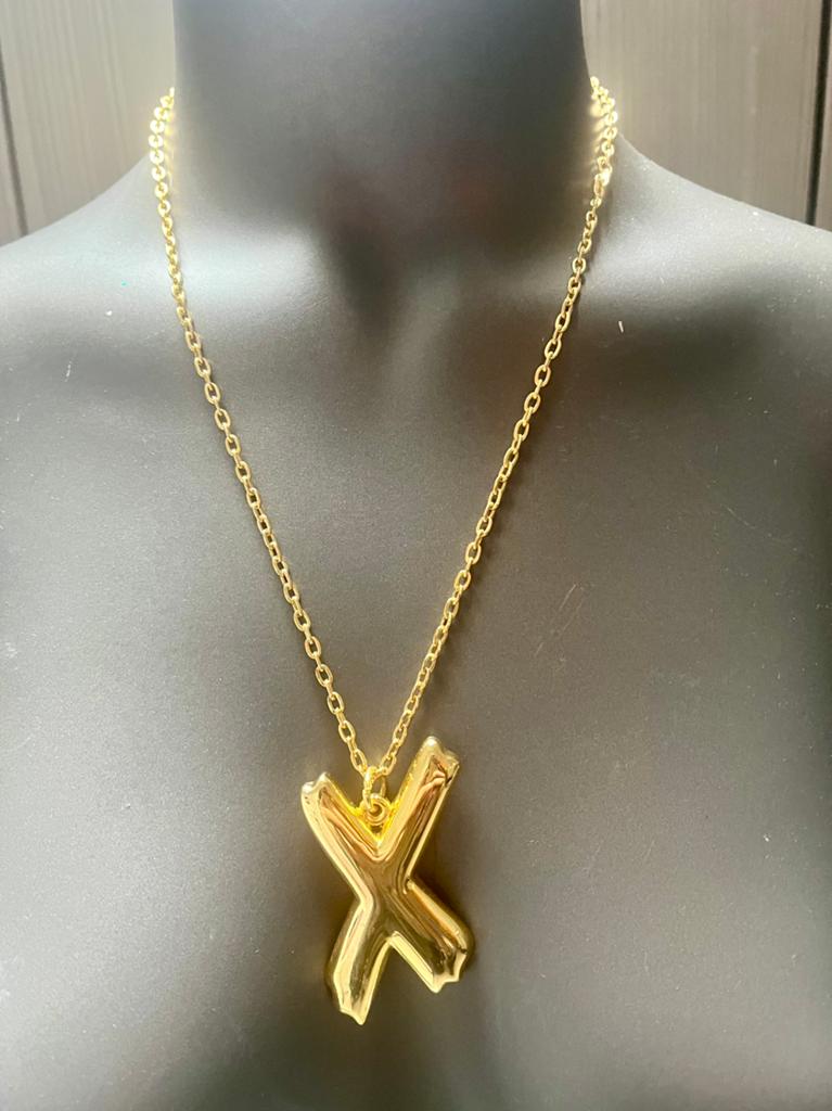 Gouden Club X ketting van de iconische Mega House Fortress, Bijoux, Sacs & Beauté, Colliers, Enlèvement ou Envoi, Avec pendentif