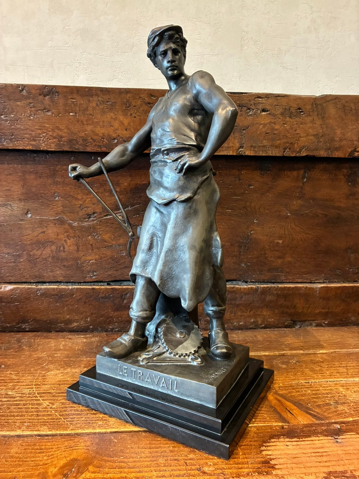 Le Travail - Emile Louis Picault - 56cm, Antiquités & Art, Enlèvement