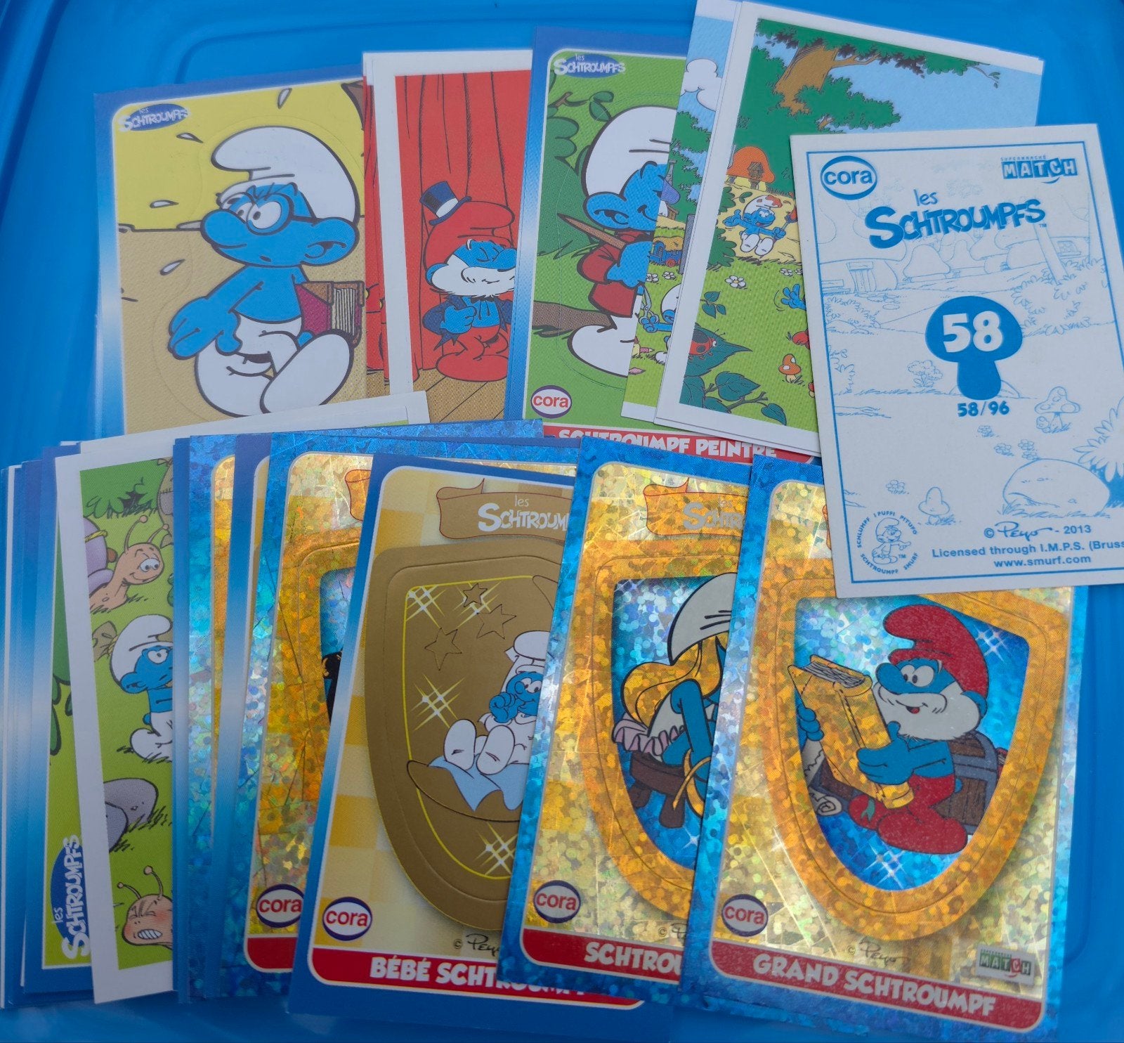 Stickers autocollants Schtroumpf Cora 2013, Collections, Envoi, Neuf, Différents Schtroumpfs, Autres types