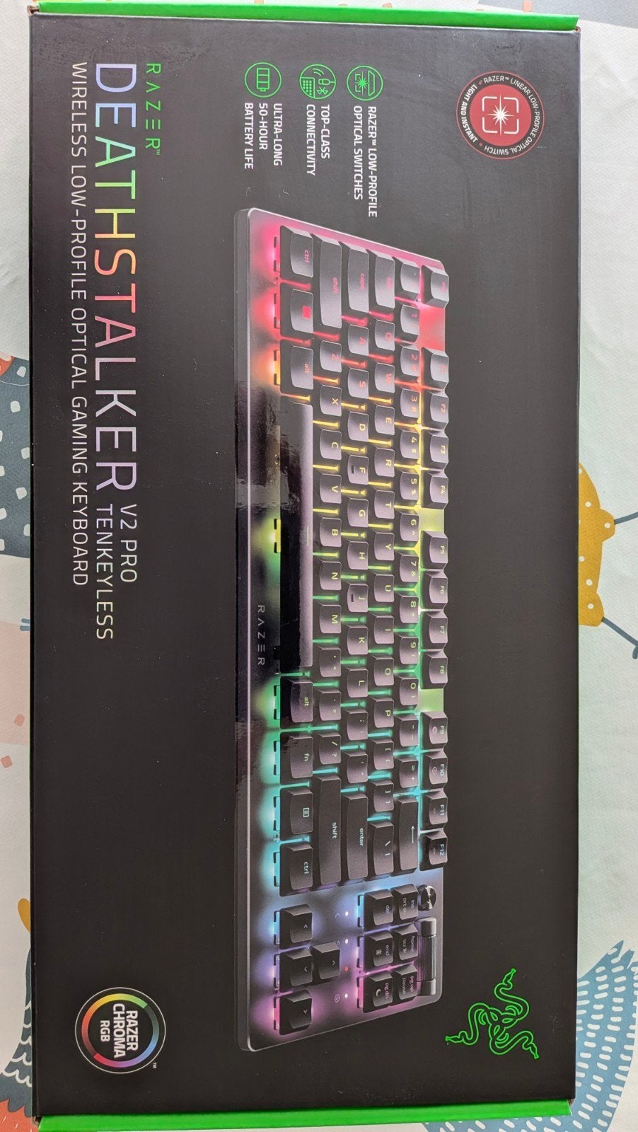 RAZER Deathstalker V2 pro TKL rgb, Informatique & Logiciels, Clavier gamer, Enlèvement ou Envoi, Azerty, Sans fil