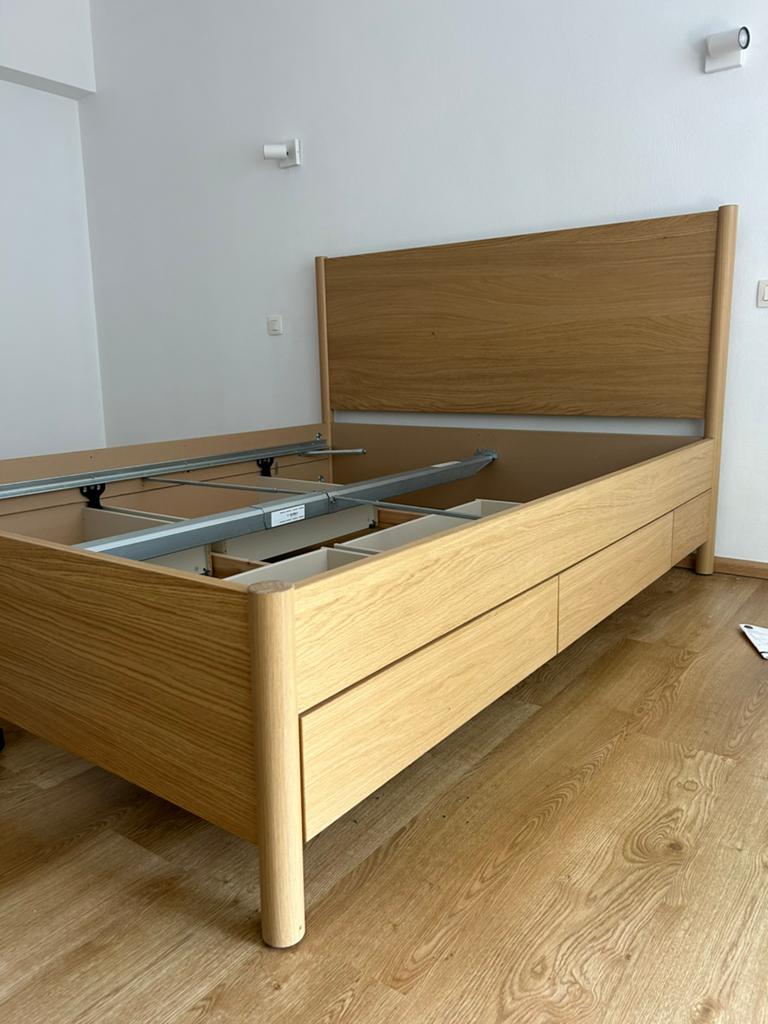 Bed frame Ikea 160 cm, Ophalen, Zo goed als nieuw, 160 cm