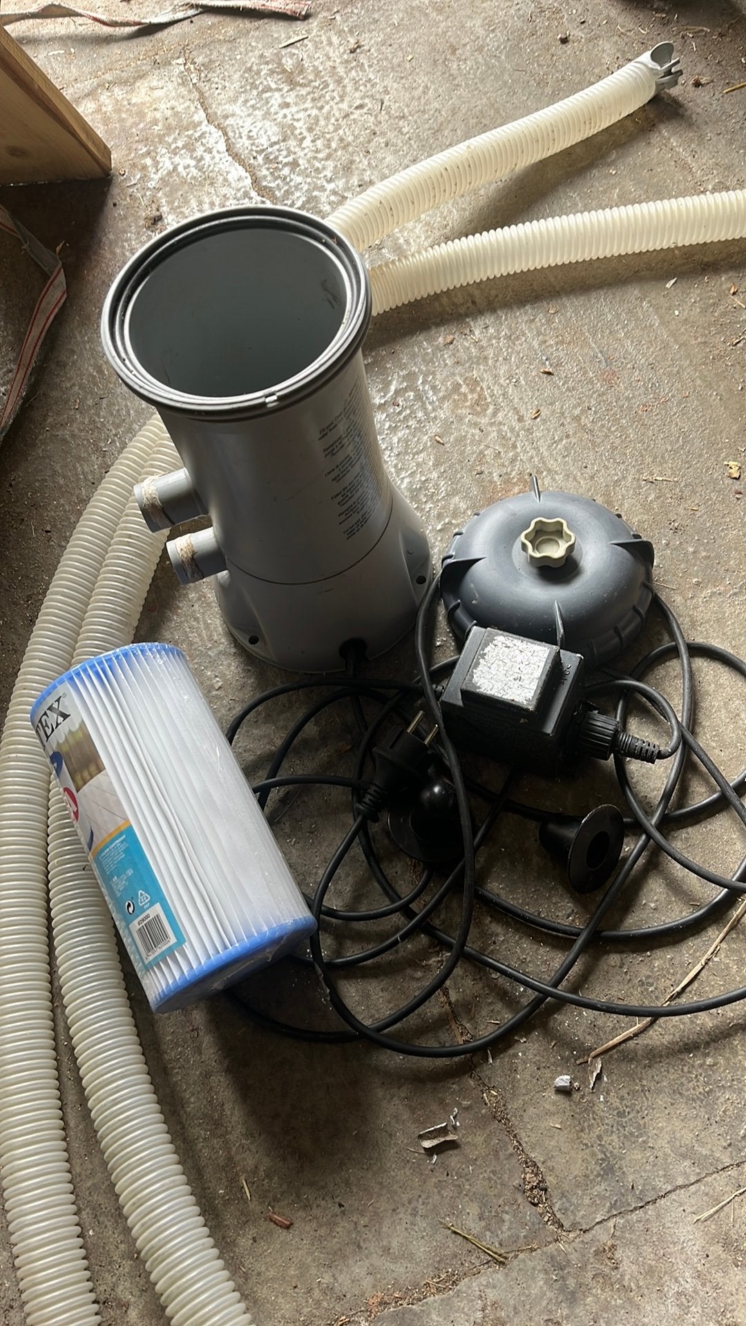Zwembadpomp intex, Tuin en Terras, Ophalen, Gebruikt, Filter