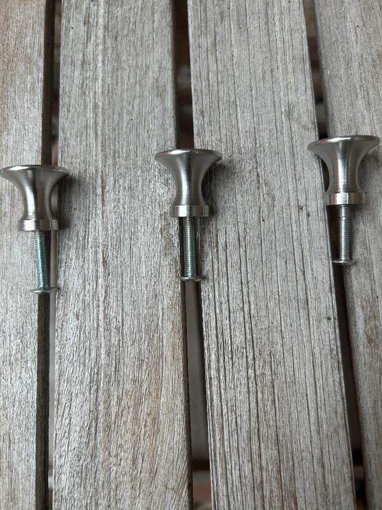 MEUBELGREEPJES VOOR DEUR EN SCHUIF ZO GOED ALS NIEUW, Bricolage & Construction, Enlèvement ou Envoi, Comme neuf, Inox, Loquet ou Poignée