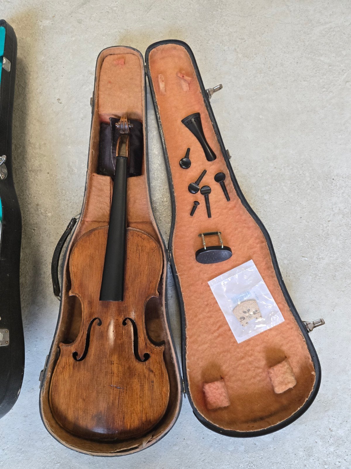 violon 4/4 antique, Musique & Instruments, Violon, Avec valise, Utilisé, Enlèvement ou Envoi