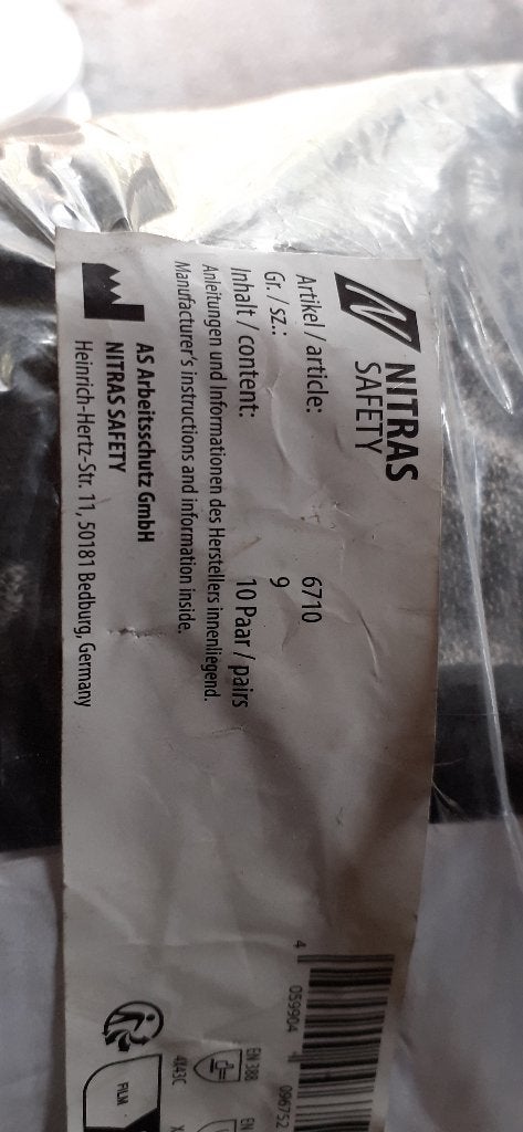 veiligheidshandschoenen, Enlèvement, Neuf