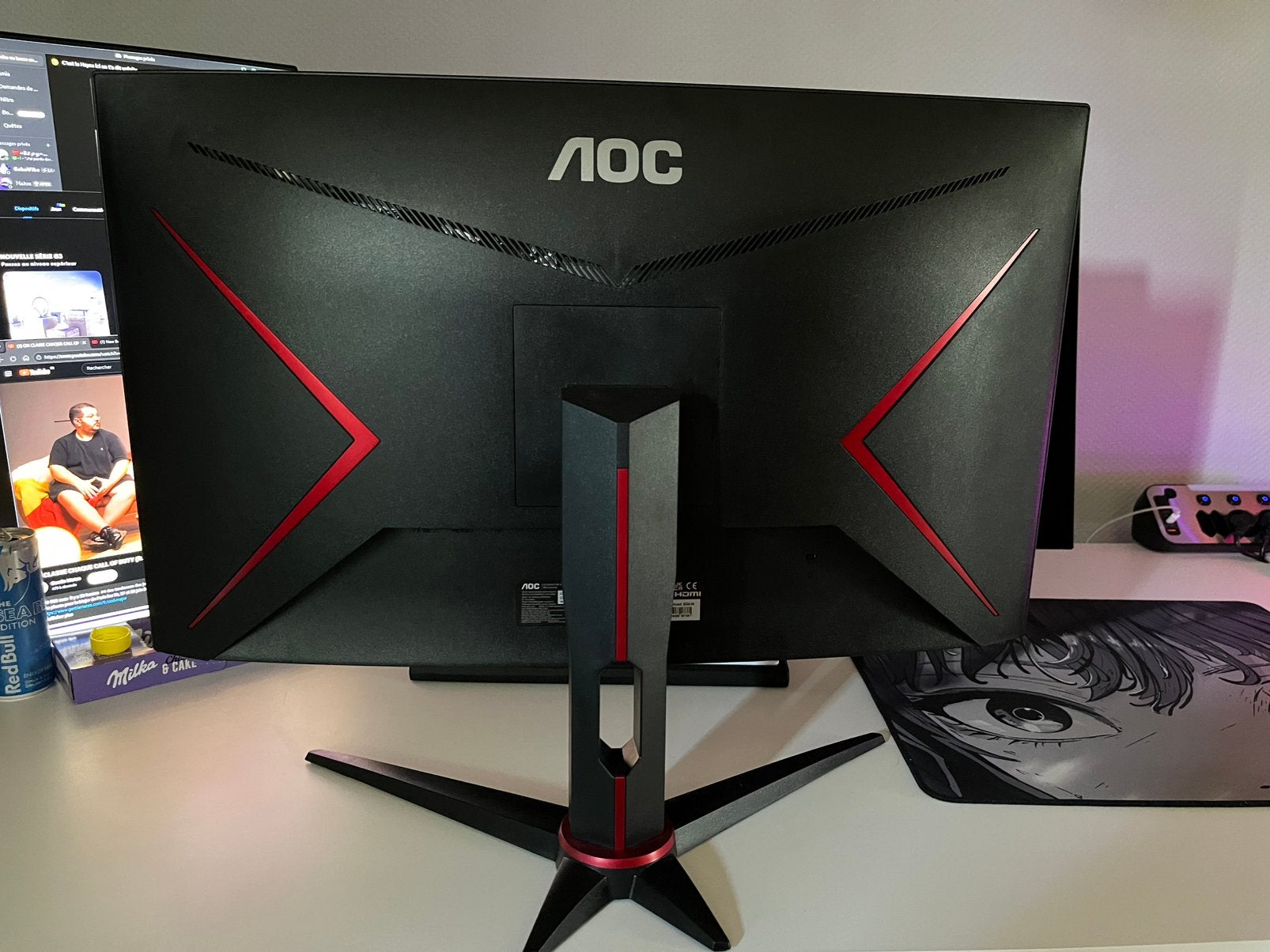 Écran gaming AOC C27G2ZE 27”–240 Hz–Incurvé–Très bon état, Informatique & Logiciels, Moniteurs, Gaming, HD, VA, Comme neuf