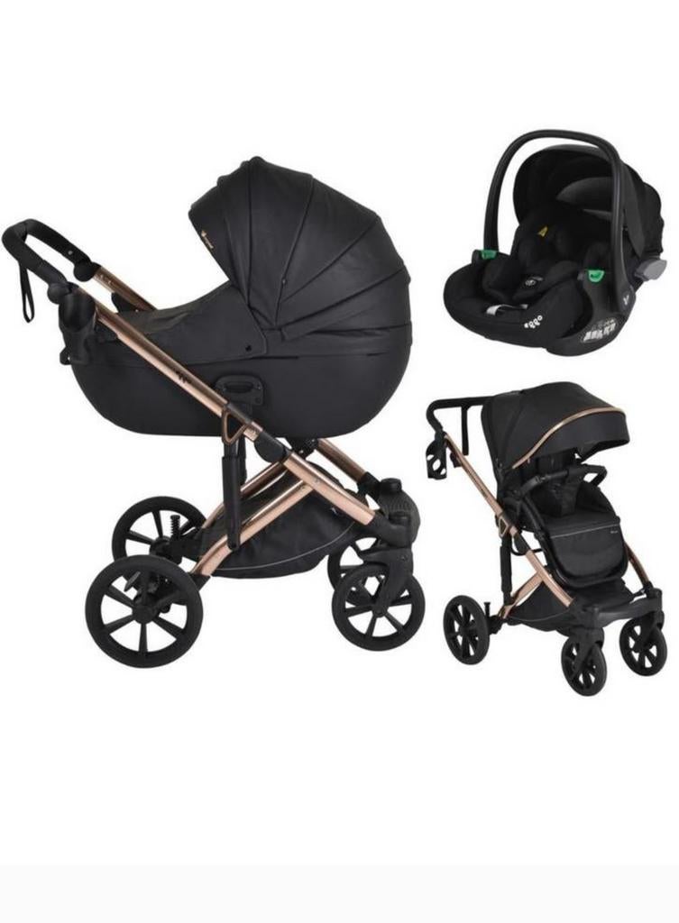 Cangaroo Eggo Caviar Black 3 in 1, Kinderen en Baby's, Ophalen, Nieuw, Kinderwagen, Overige merken