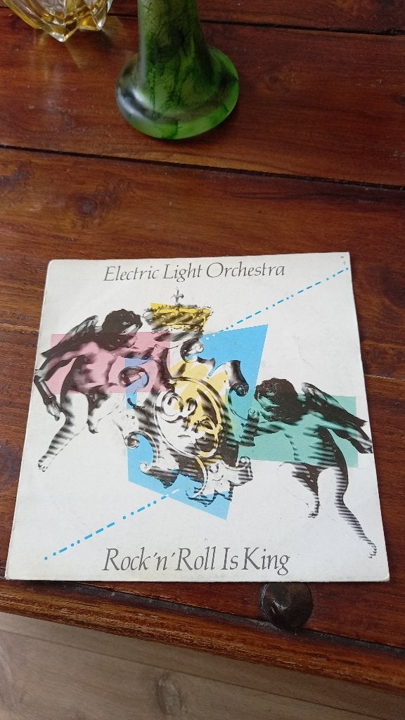 Vinyl (45t) electric light orchestra "rock n roll is king", Enlèvement, Comme neuf, Pop