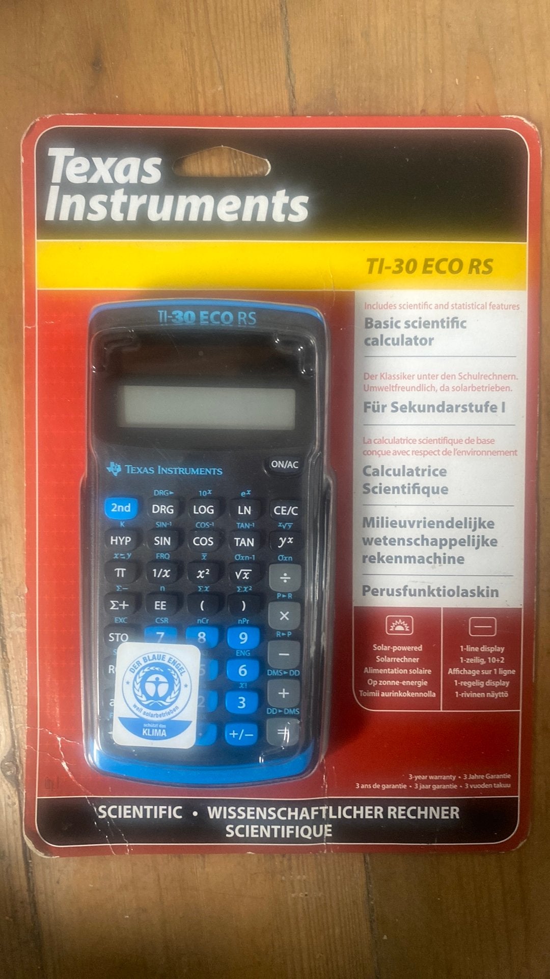 Rekenmachine TI-30 ECO RS Texas Istruments nieuw, Divers, Enlèvement ou Envoi, Neuf