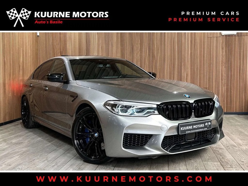 BMW M5 4.4AS V8 xDrive Alu20"/OpenDak/Acc/Hud/Hk/Keyless/Sof, Autos, Cuir, Argent ou Gris, 4395 cm³, Entreprise