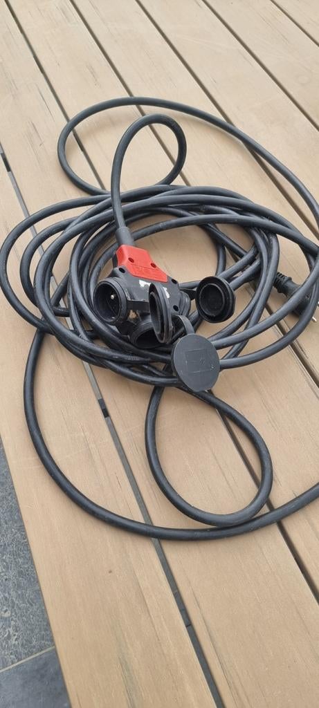 Verlengsnoer met 3 stopcontacten IP45, Ophalen, Nieuw