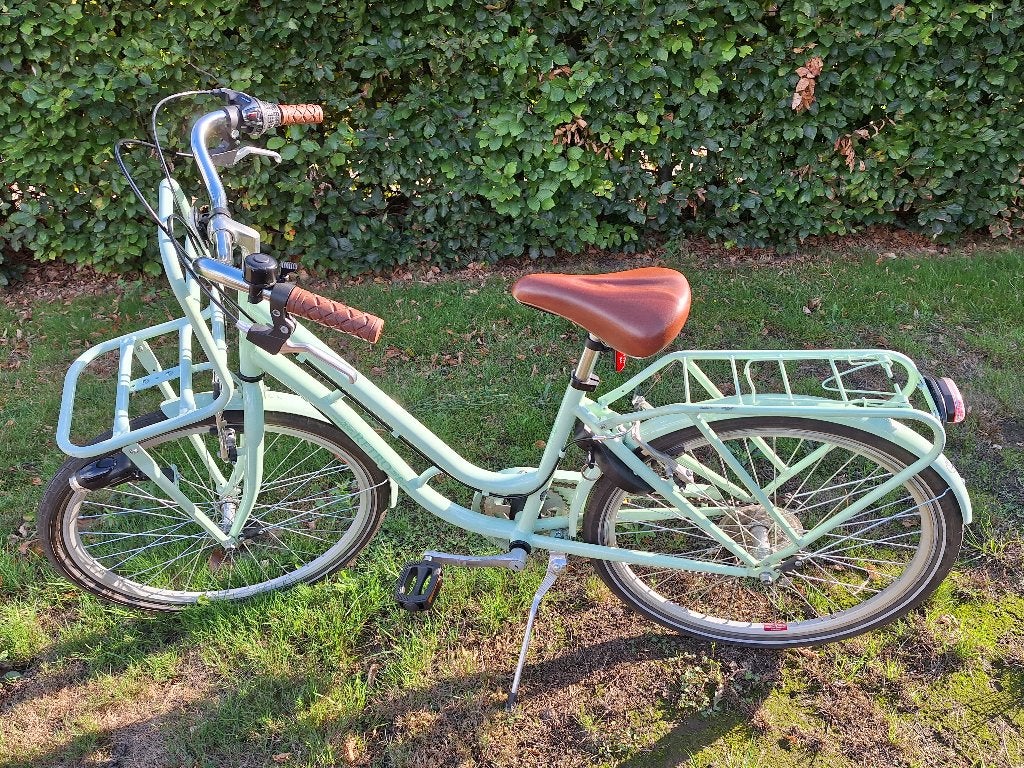 Retro kinderfiets 24 inch (jaar oud) + gratis mandje, Frein sur jante, Retro, Enlèvement, Utilisé
