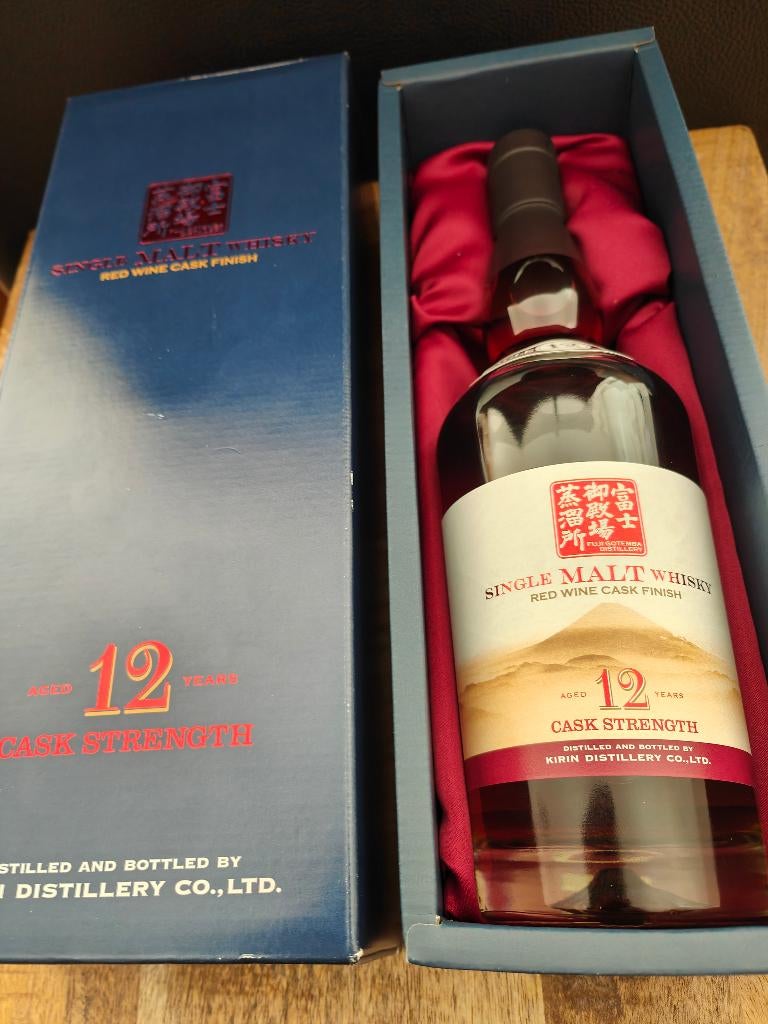 Fuji Kirin Distillery Single Malt 12year Red Wine Cask 700ml, Overige gebieden, Overige typen, Nieuw, Ophalen of Verzenden