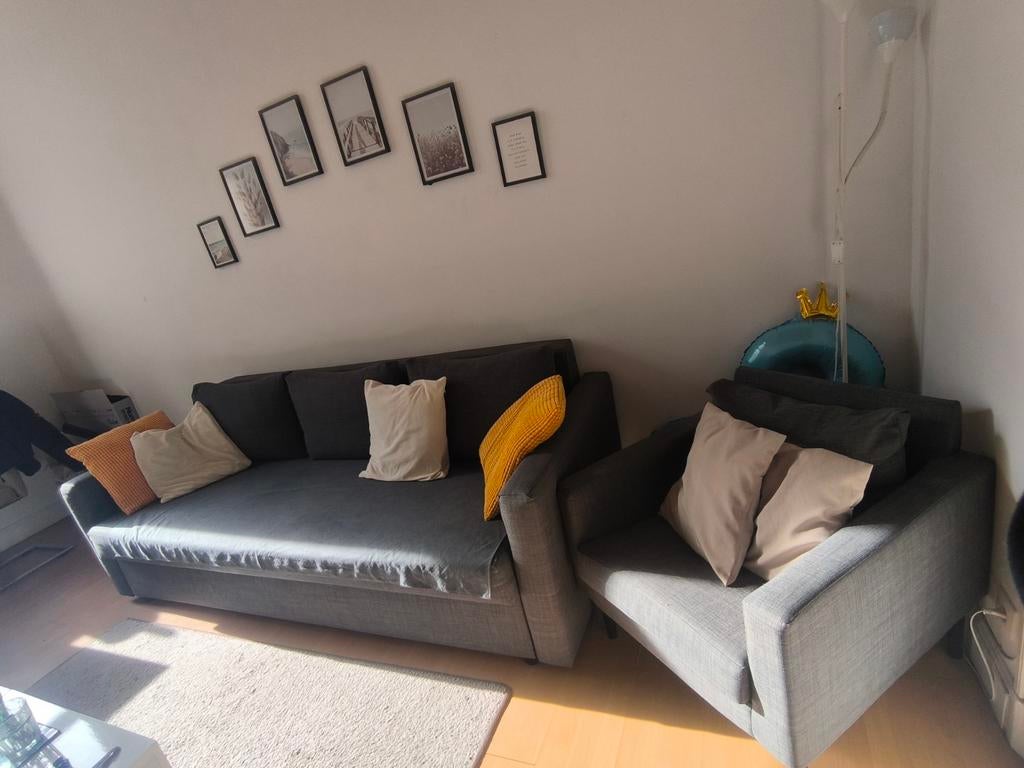 Fauteuil Ikea + fauteuil 1p, Huis en Inrichting, Zetels | Zetels, Ophalen