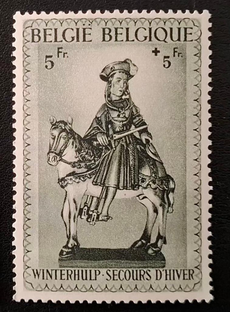 België: OBP 592-V ** Derde Winterhulpuitgifte 1941., Orginele gom, Ophalen of Verzenden, Zonder stempel, Postfris