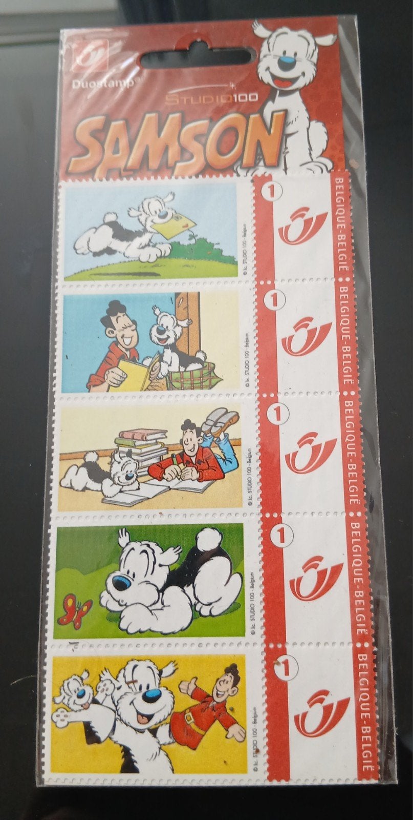 Samson carnet 5 timbres DuoStamp BD neuf, Enlèvement ou Envoi, Non oblitéré, Timbre-poste, Neuf