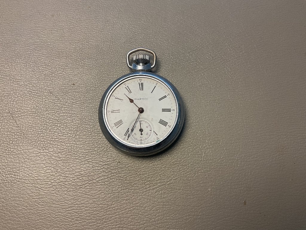 Ingersoll vintage zakhorloge, Handtassen en Accessoires, Ophalen, Zakhorloge