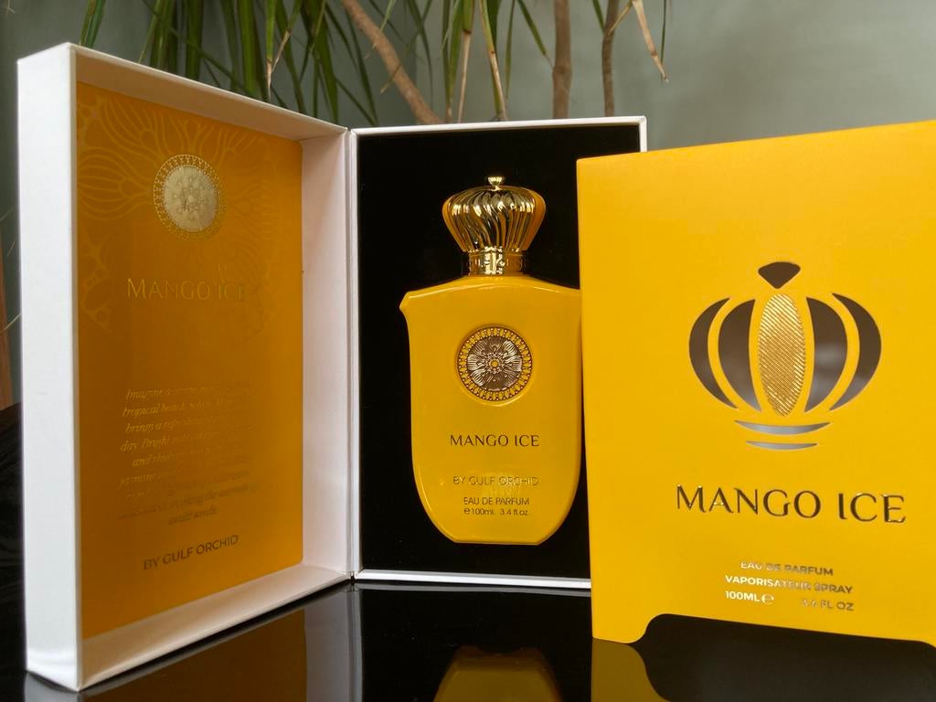 Mango Ice by Gulf Orchid Eau De Parfum Unisex 100ml, Verzamelen, Parfumverzamelingen, Ophalen, Nieuw, Parfumfles, Gevuld