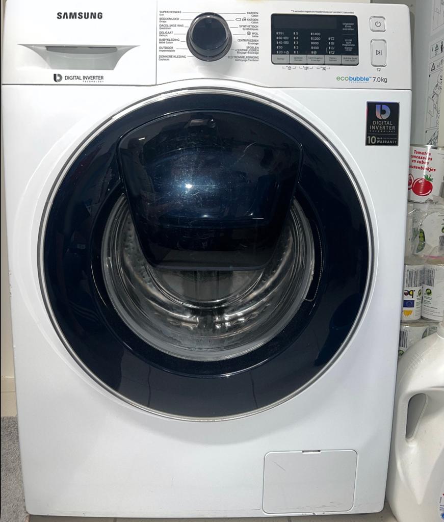 Samsung EcoBubble 7kg wasmachine, Elektronische apparatuur, Wasmachines, Zo goed als nieuw, Ophalen
