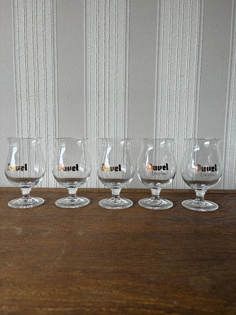 Set de 5 petits verres à bière Duvel Apero (16,5 cl), Collections, Enlèvement ou Envoi, Neuf, Verre ou Verres, Duvel