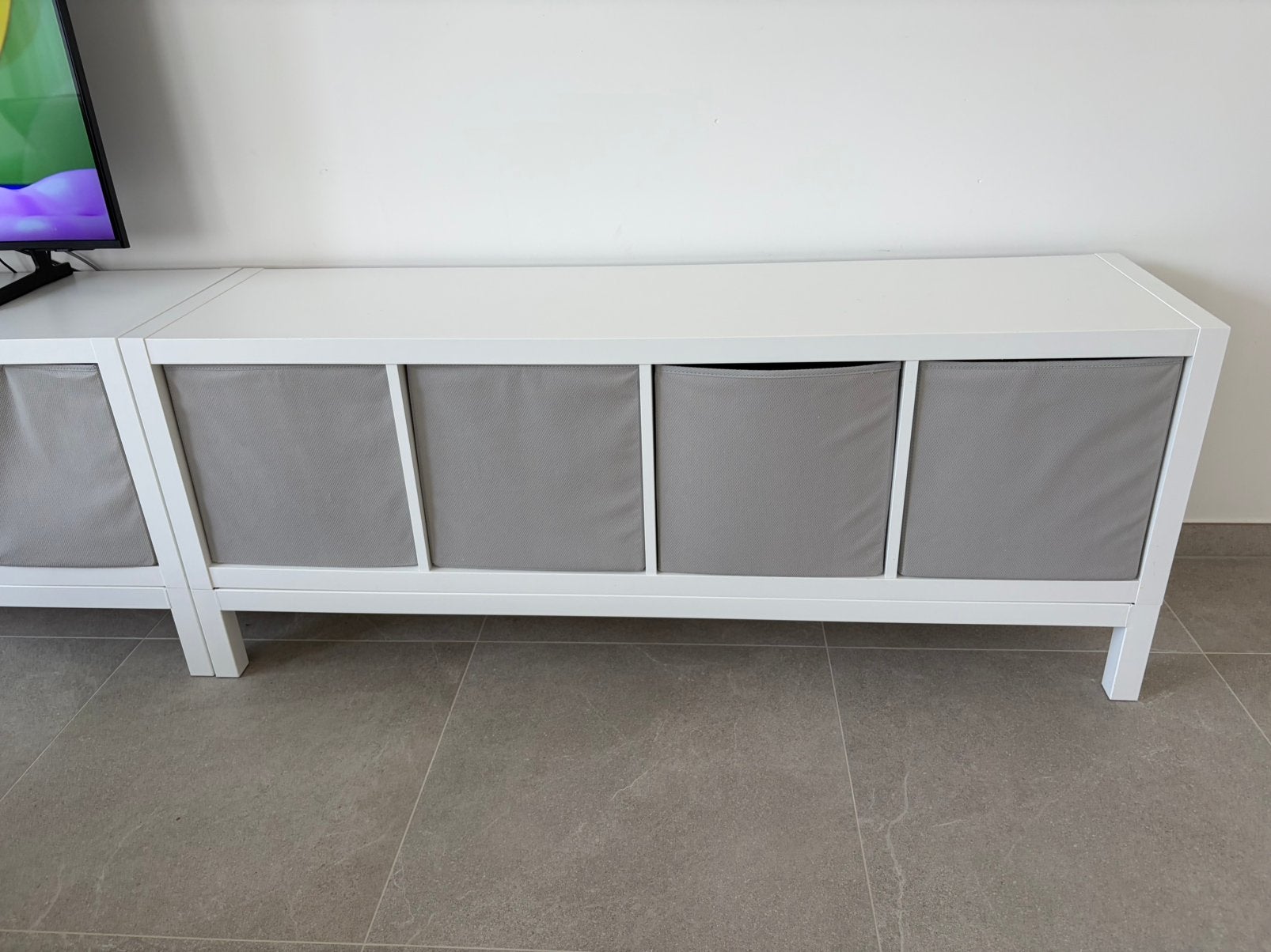2 x Kallax kast ikea met onderstel zonder manden, Huis en Inrichting, Ophalen, Zo goed als nieuw