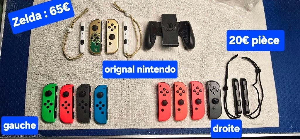 accessoires switch /switch2 :dock tv,manette,joycon,chargeur, Enlèvement, Comme neuf