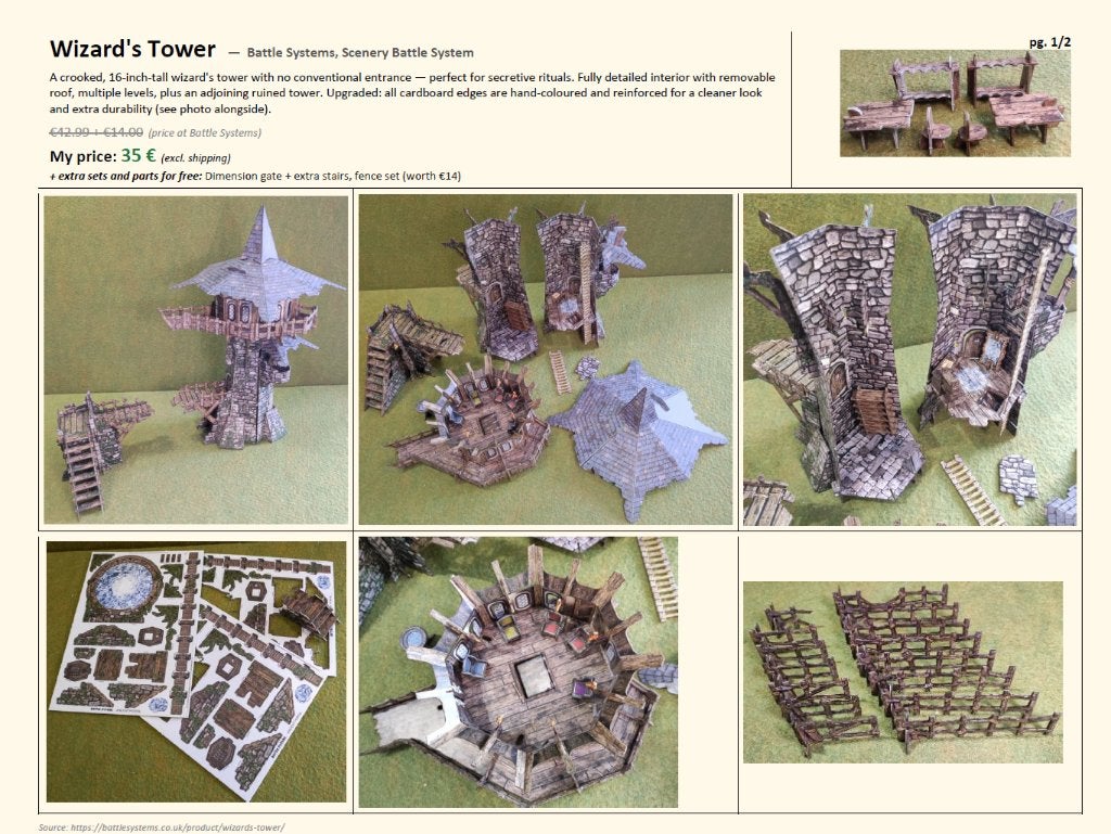 Wizard's Tower - Battle Systems Terrain, Enlèvement ou Envoi, Neuf, Autres types, Accessoires