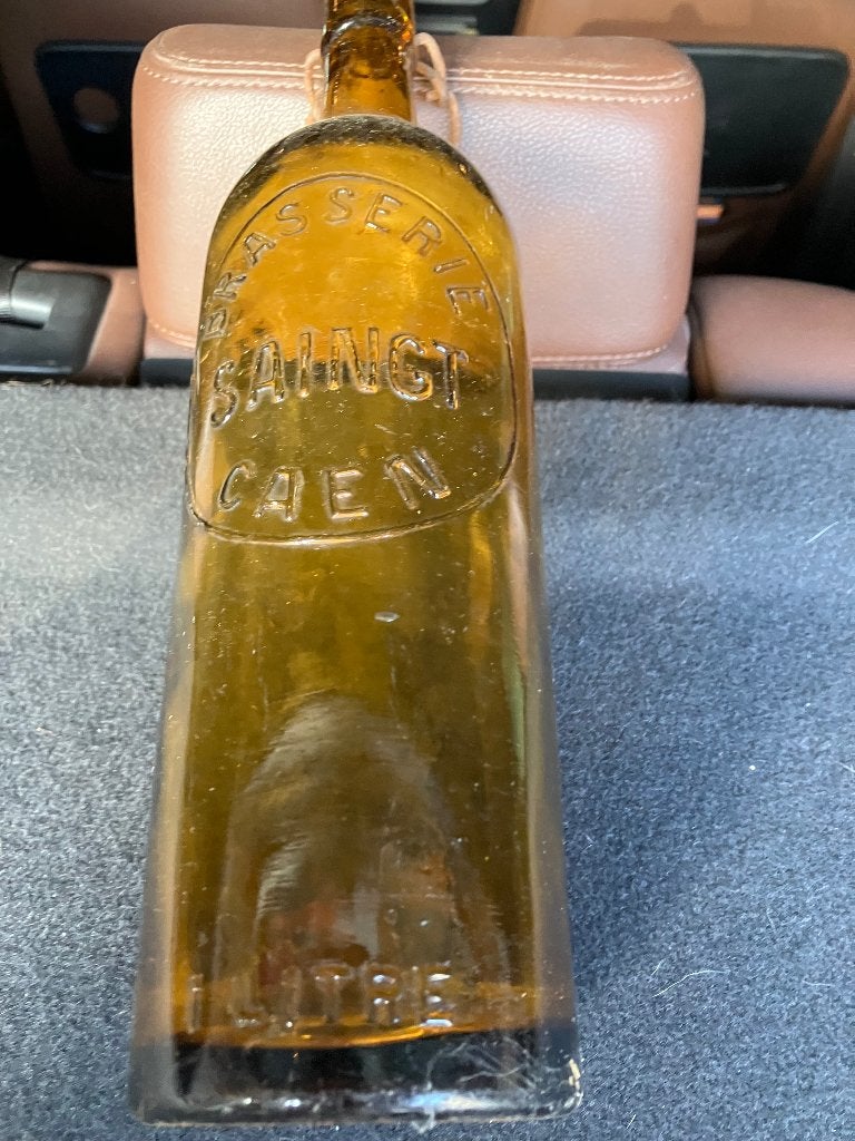 Oude Franse bierfles, Ophalen of Verzenden