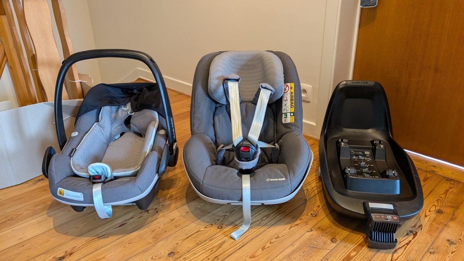 Maxi-cosi kit - base, siège auto, coque pebble, Enlèvement, Utilisé, Maxi-Cosi, Isofix