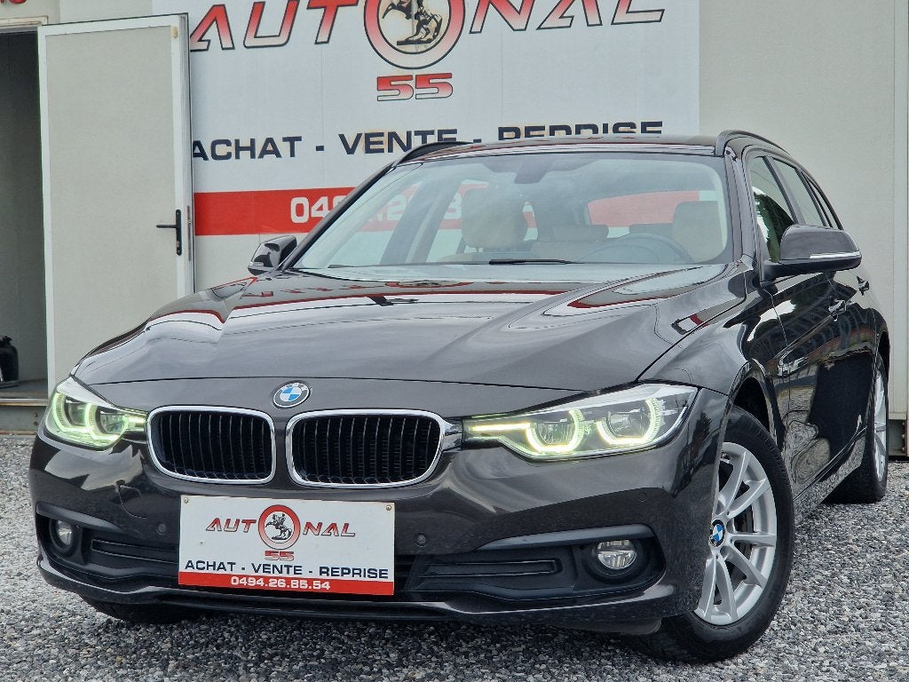 BMW 316 dAS 116CH Touring*CARNET*FULL LED*GPS*CUIR*PDC, Autos, BMW, Cuir, Argent ou Gris, Achat, Entreprise