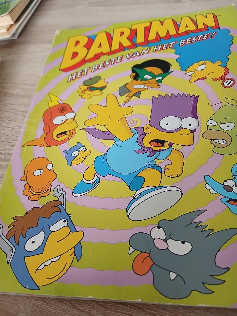 7 strips the simpsons en 1 bart simpson, Boeken, Stripverhalen, Meerdere stripboeken, Ophalen, Gelezen