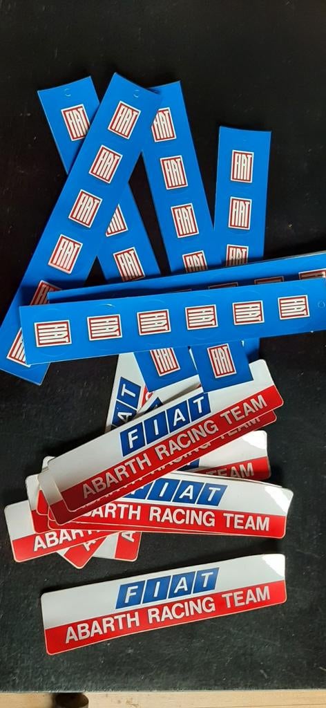 Stikkers Fiat Abarth Racing Team  10 stuks, Enlèvement ou Envoi